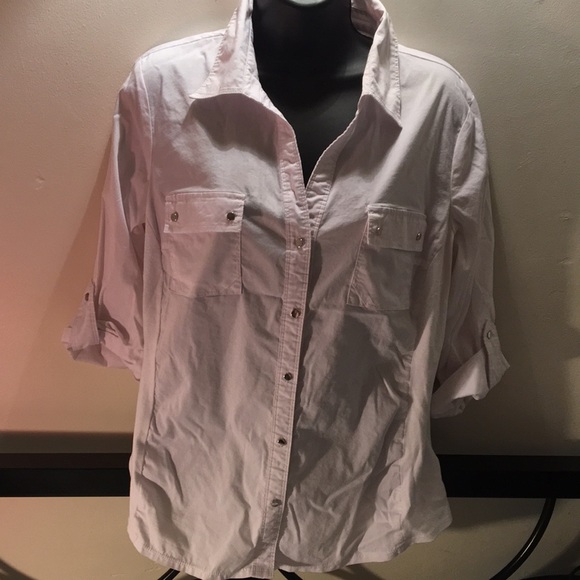 Women’s white long sleeve shirt - Picture 4 of 5